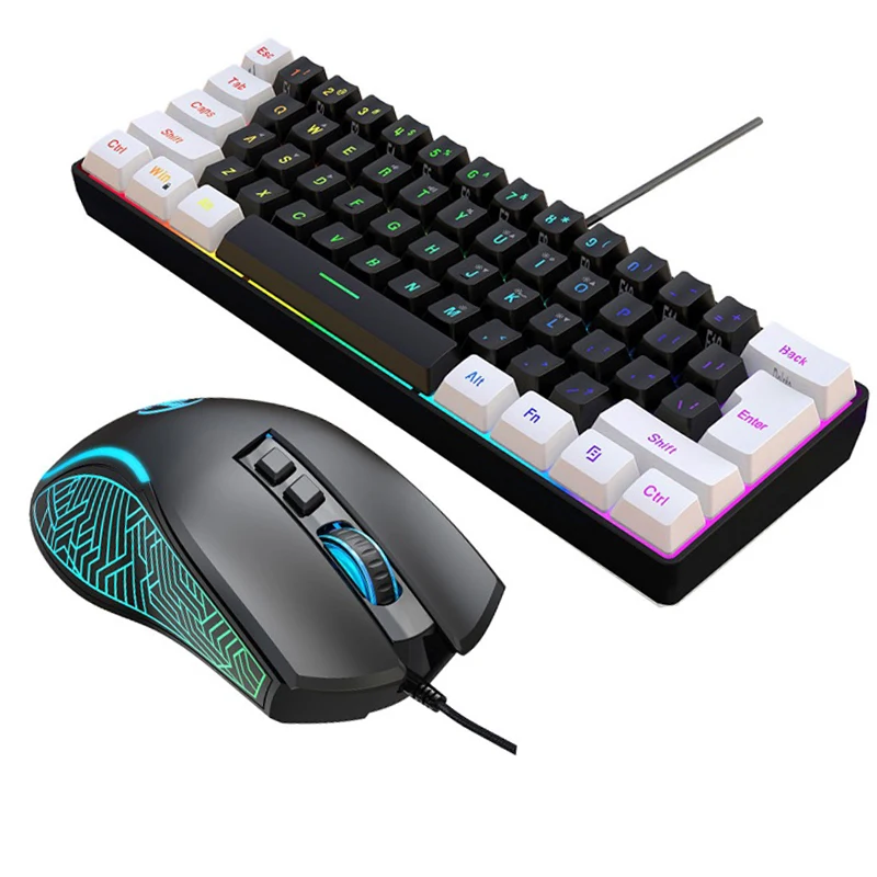 Gaming Accessories Combo - Keyboard and mouse 60% computer gaming