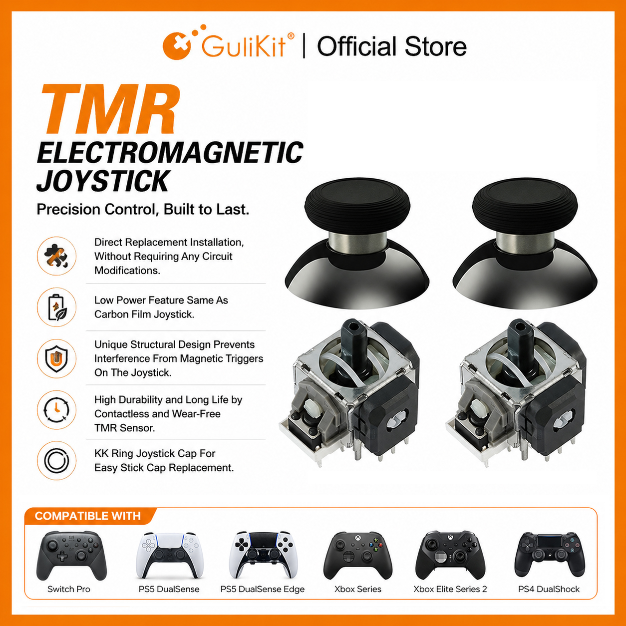 Gaming Accessories Ps4 - 10 Pairs GuliKit TMR Joystick with
