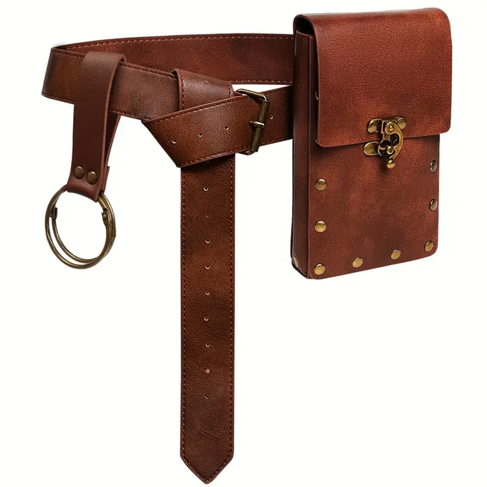 Gaming Accessories For Phone - Steampunk Medieval Pouch Bag Viking Belt