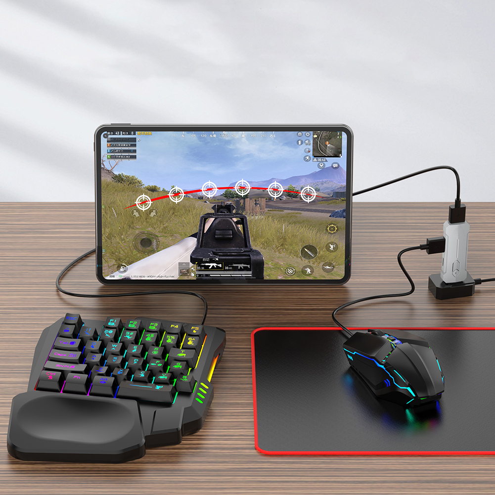 Gaming Accessories Combo - 5 in 1 Keyboard Mouse Gaming