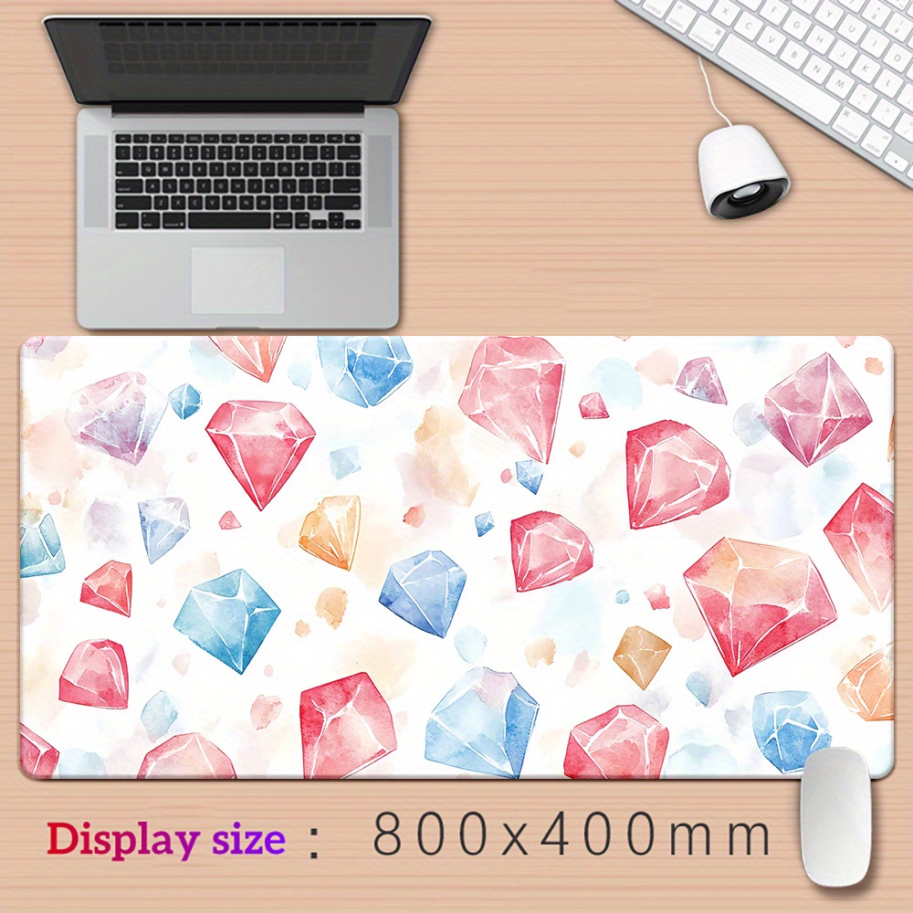 Essential Gaming Accessories - Cute Dreamy Diamond Print Mouse Pad