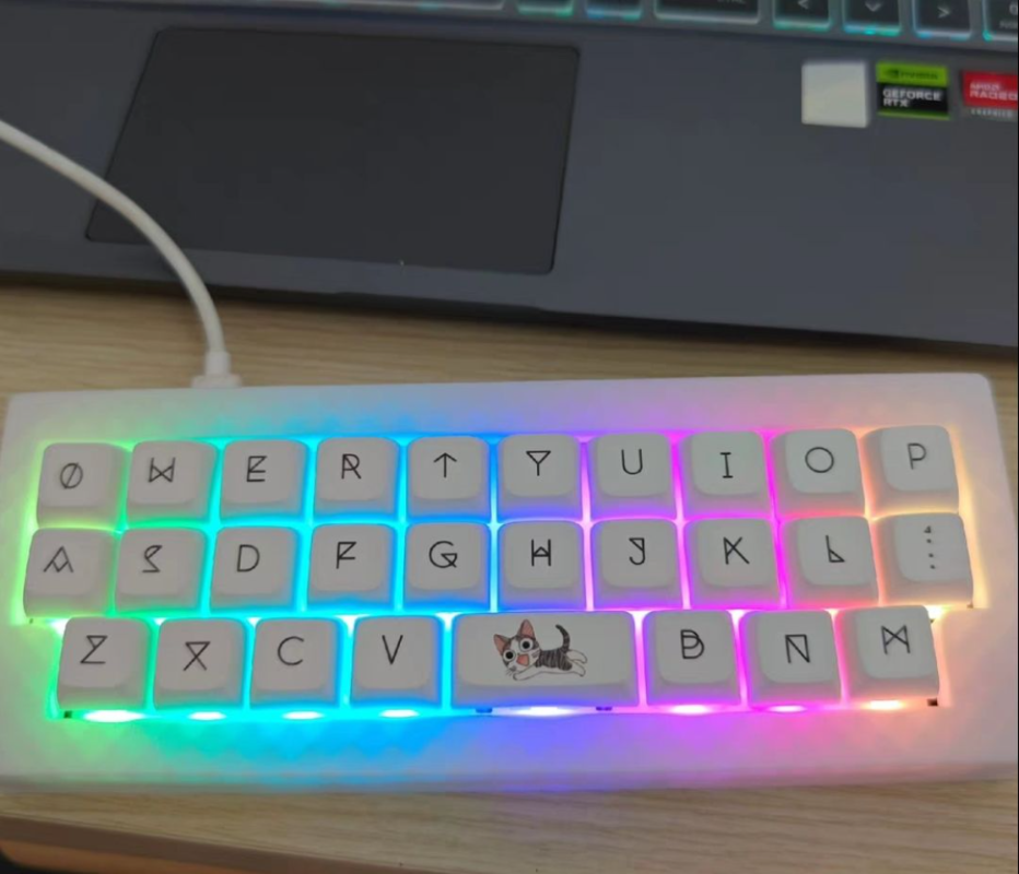 Gaming Accessories Combo - MiFuny Alpha28 Mini Keyboard Kit Single