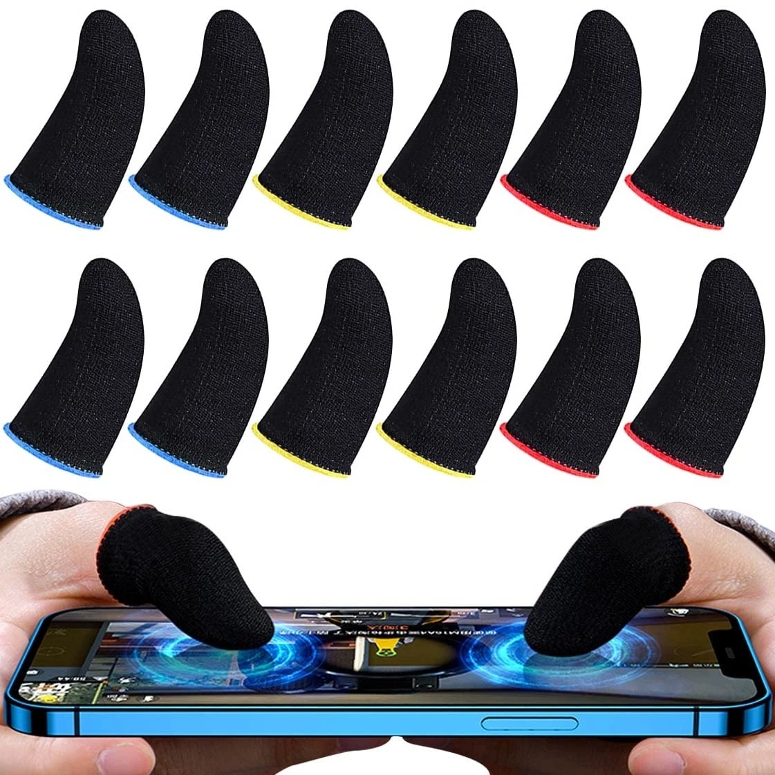 Gaming Accessories Mobile - Gaming Finger Sleeve Breathable Fingertips For
