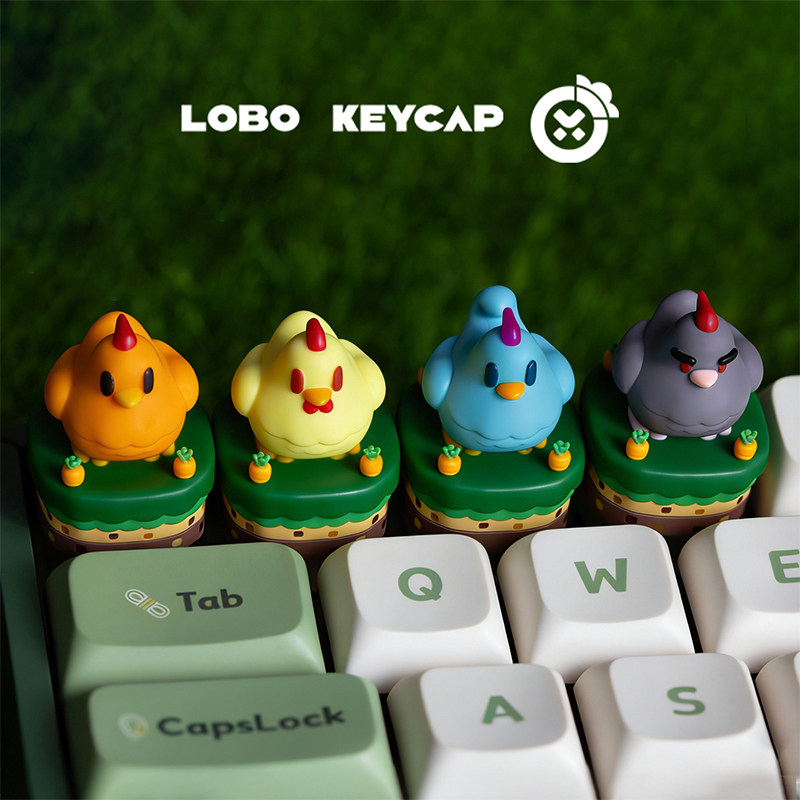 Gaming Accessories Cute - LOBO Stardew Valley Chicken Artisan Keycap