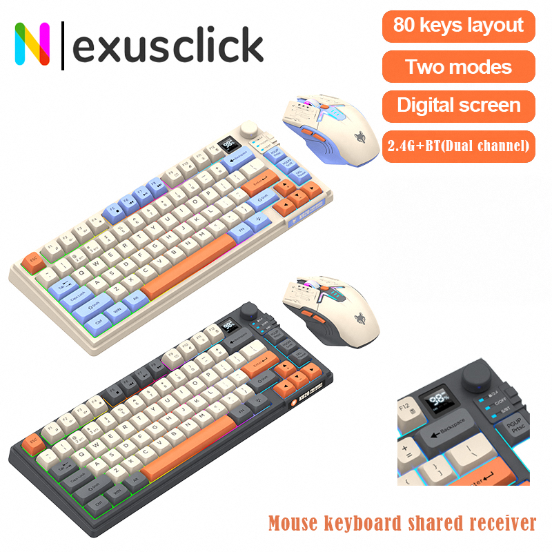 New Dual-Mode 80 Keys Wireless - Gaming Accessories Combo บทวิจารณ์และราคา