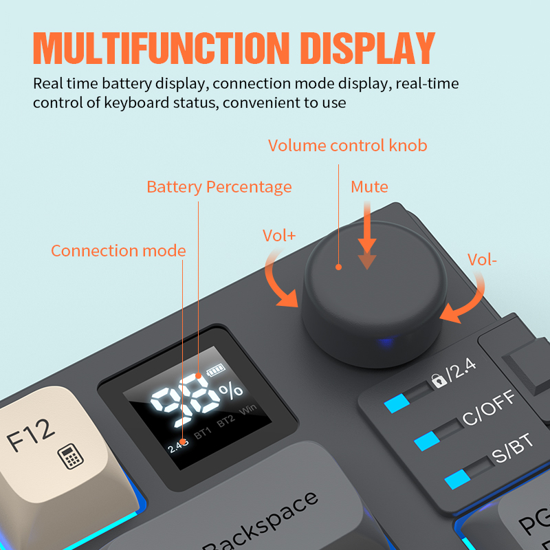 New Dual-Mode 80 Keys Wireless - Gaming Accessories Combo บทวิจารณ์และราคา