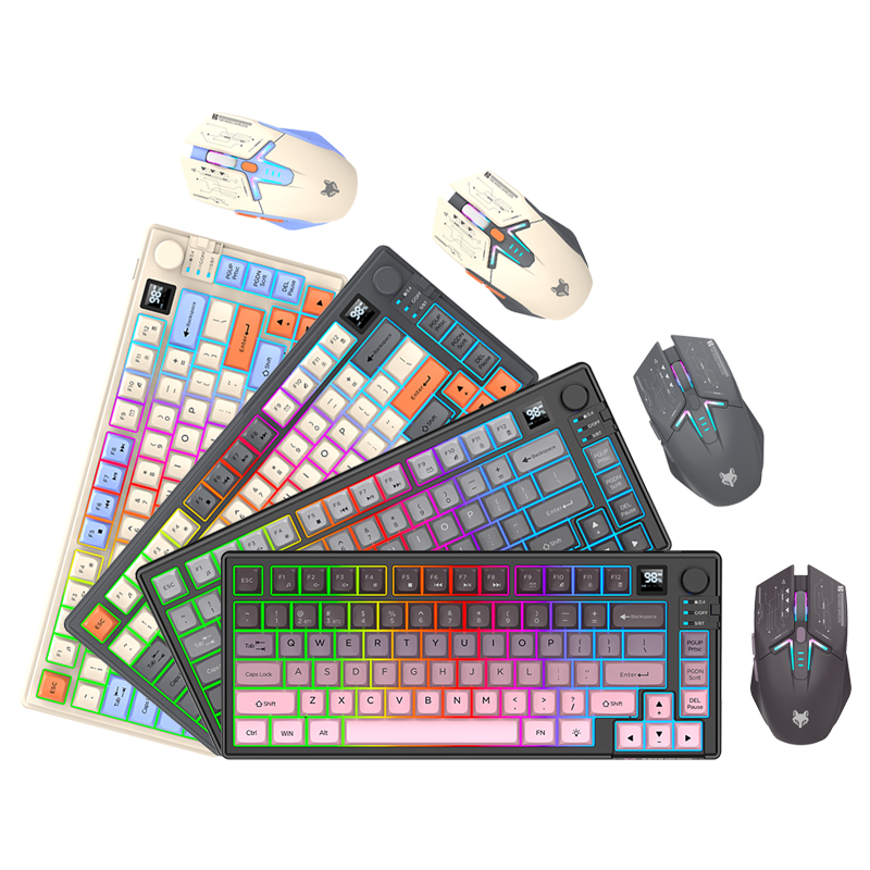 New Dual-Mode 80 Keys Wireless - Gaming Accessories Combo บทวิจารณ์และราคา