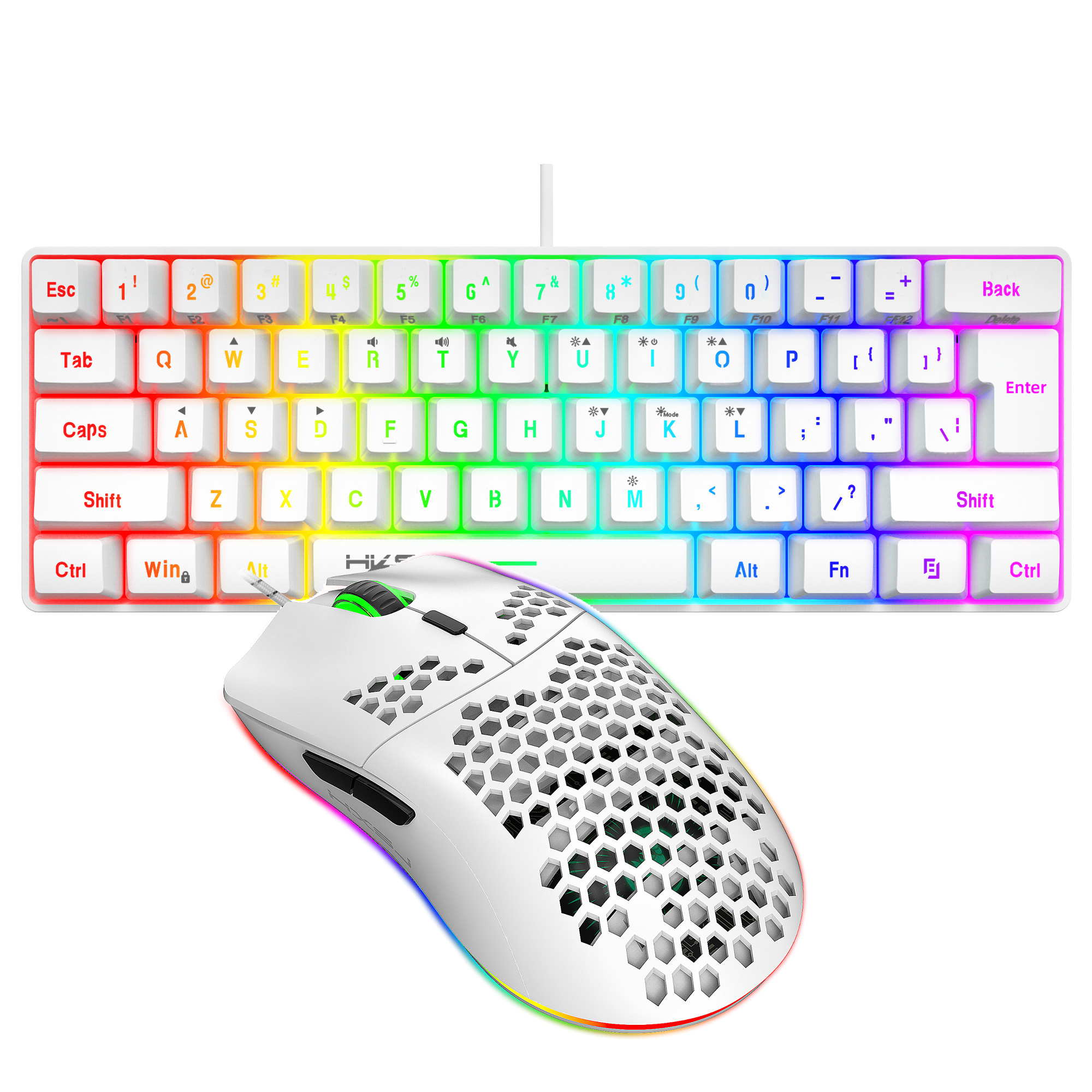 Hot selling HXSJ 61 keys V700  - Gaming Accessories Combo บทวิจารณ์และราคา