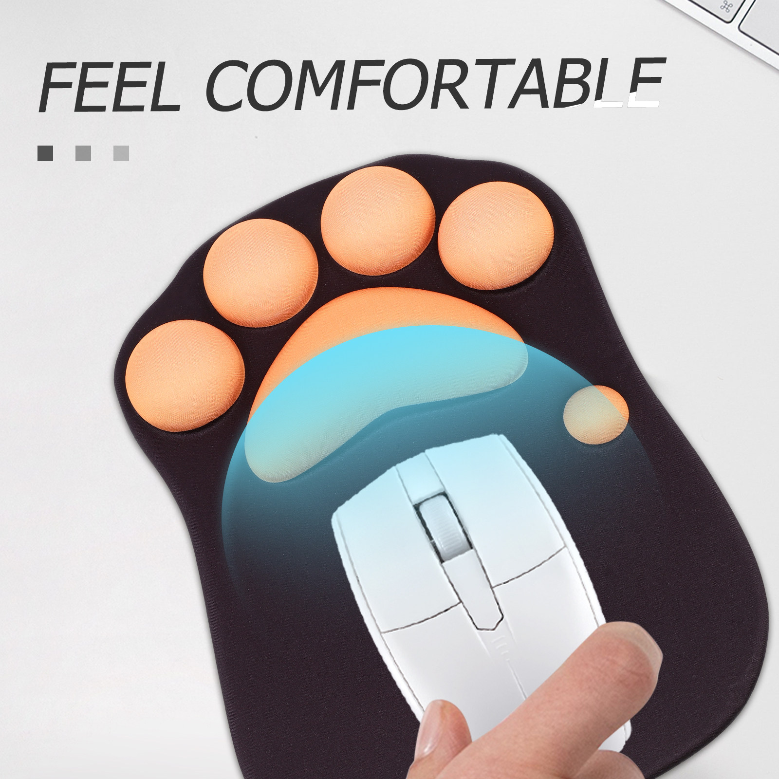 Cat Paw Mouse Pad Soft Wrist S - Gaming Accessories Shop บทวิจารณ์และราคา