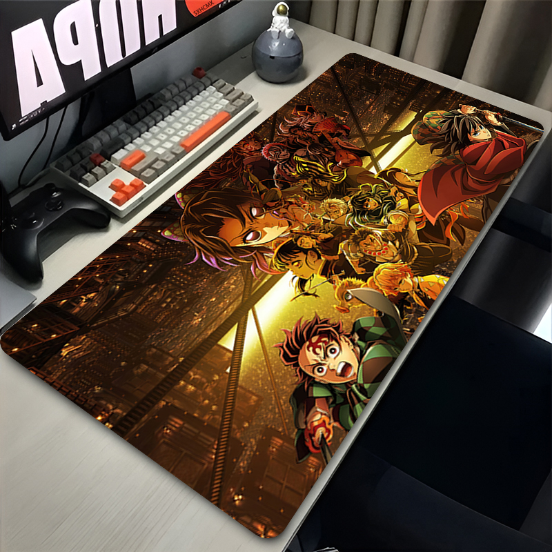 Mousepad Anime D-demon Slayer  - Gaming Accessories For Gaming Room บทวิจารณ์และราคา