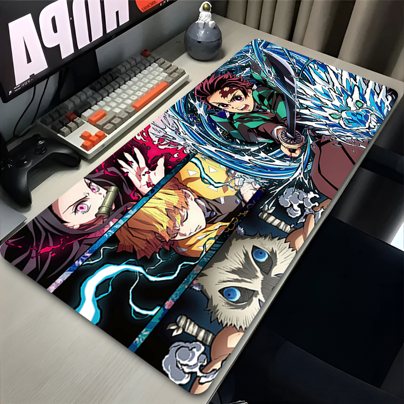 Mousepad Anime D-demon Slayer  - Gaming Accessories For Gaming Room บทวิจารณ์และราคา