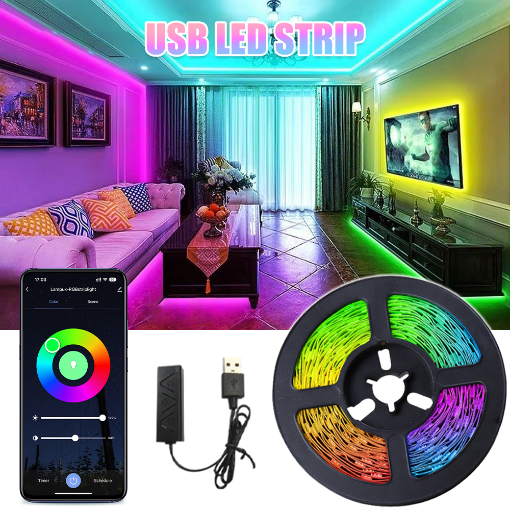 RGB Led Lights Strip APP Contr - Gaming Accessories App บทวิจารณ์และราคา