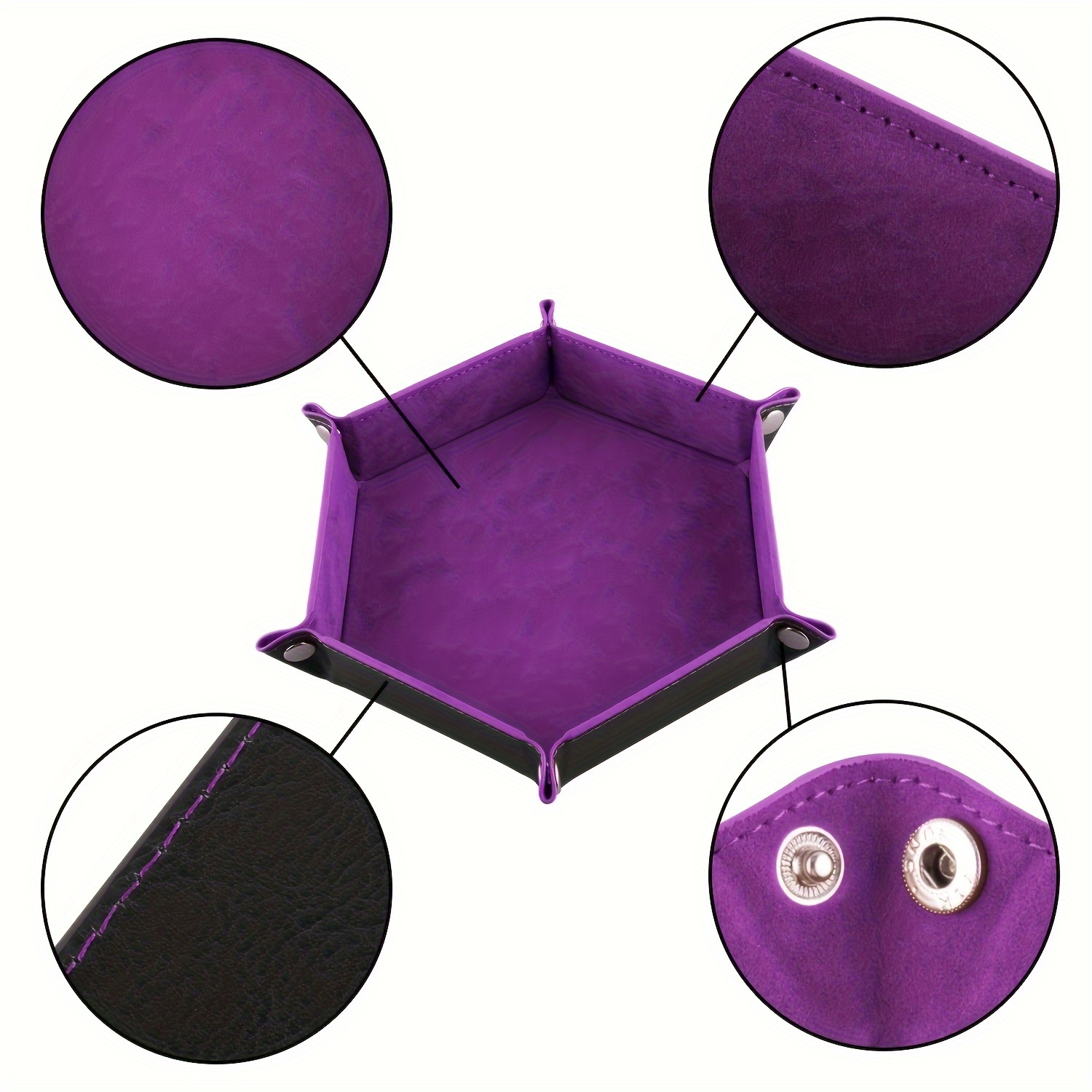 1pc Classic Hexagon Dice Tray, - Essential Gaming Accessories บทวิจารณ์และราคา
