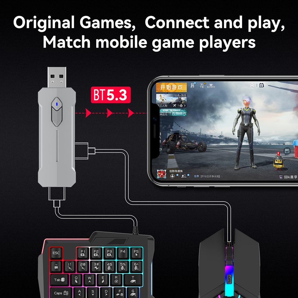 5 in 1 Mobile Game Converter K - Gaming Accessories Combo บทวิจารณ์และราคา
