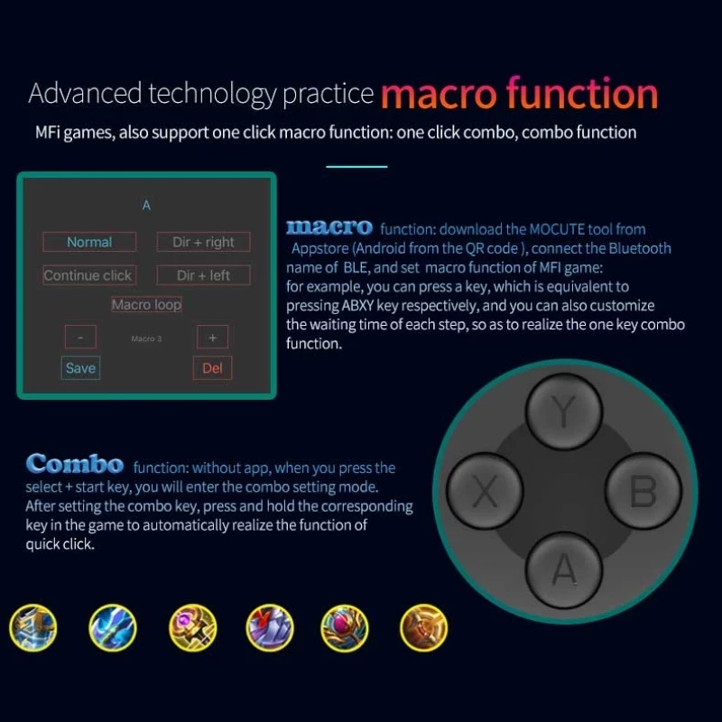 Cell Phone Gamepad Joystick Fo - Gaming Accessories For Phone บทวิจารณ์และราคา