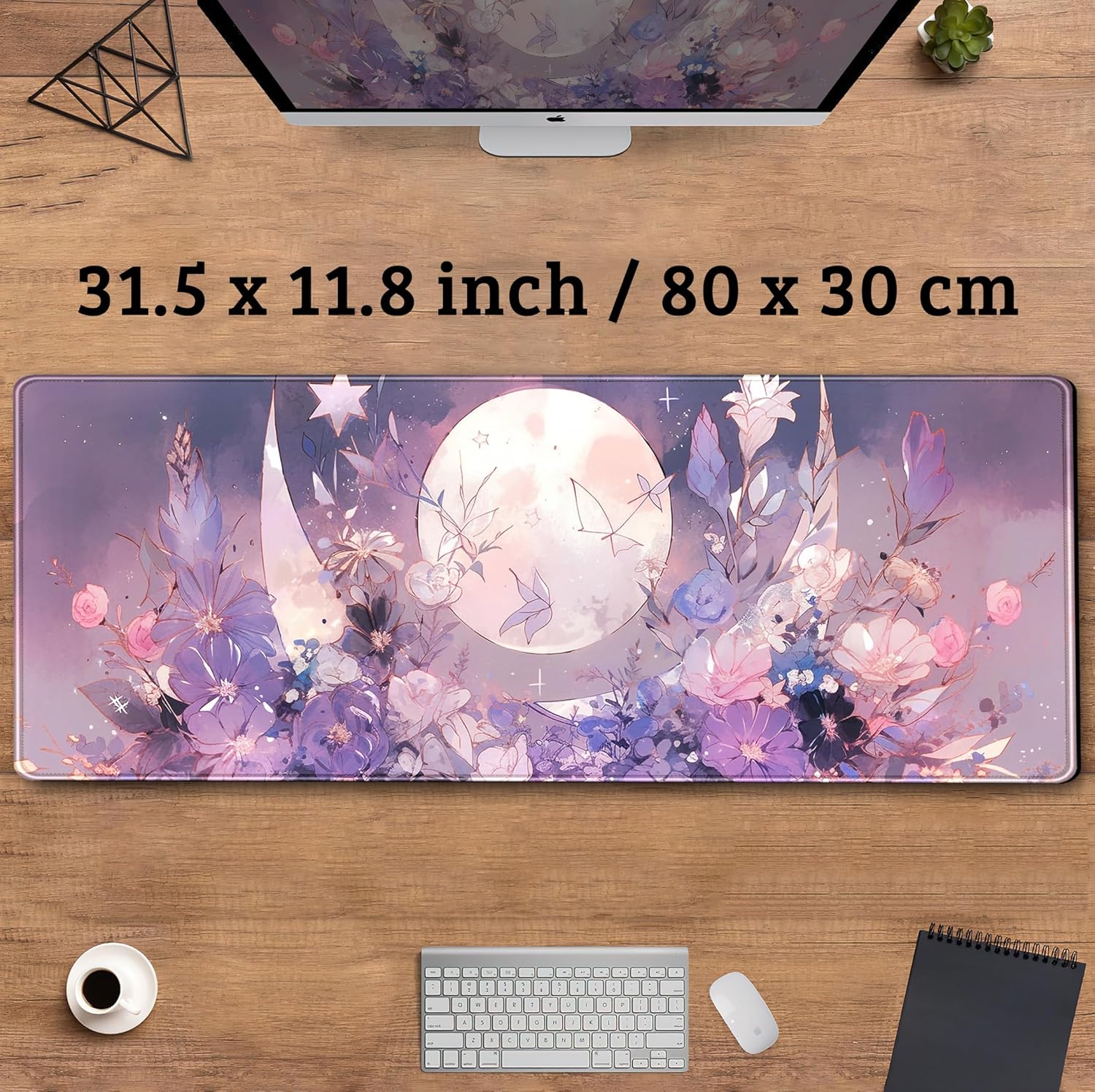 Cool Kawaii Pastel Purple Flor - Gaming Mouse Pad Xl บทวิจารณ์และราคา