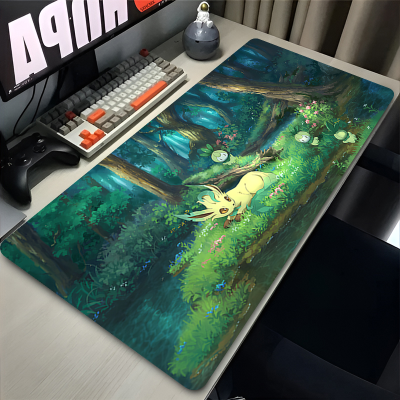 Mouse Pad Gamer P-pokemon Leaf - Gaming Accessories For Gaming Room บทวิจารณ์และราคา