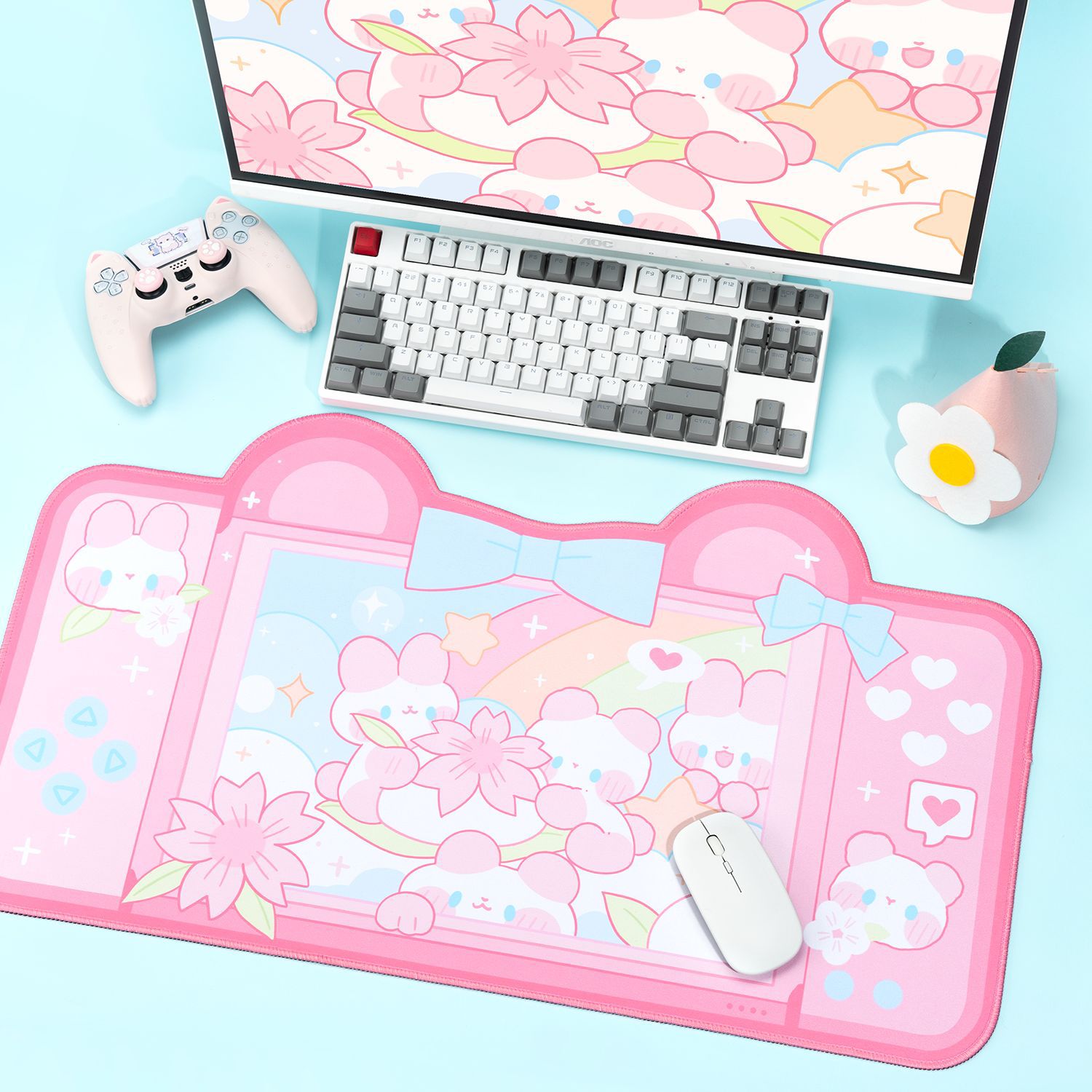 Extra Large Kawaii Gaming Mous - Gaming Accessories Cute บทวิจารณ์และราคา
