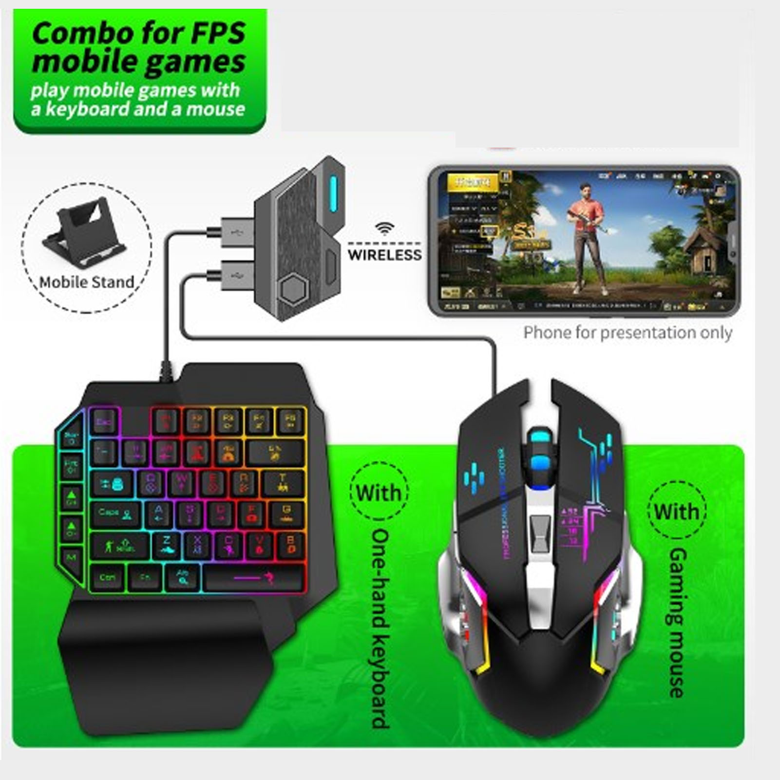 Keyboard Mouse Converter Set R - Gaming Accessories Combo บทวิจารณ์และราคา