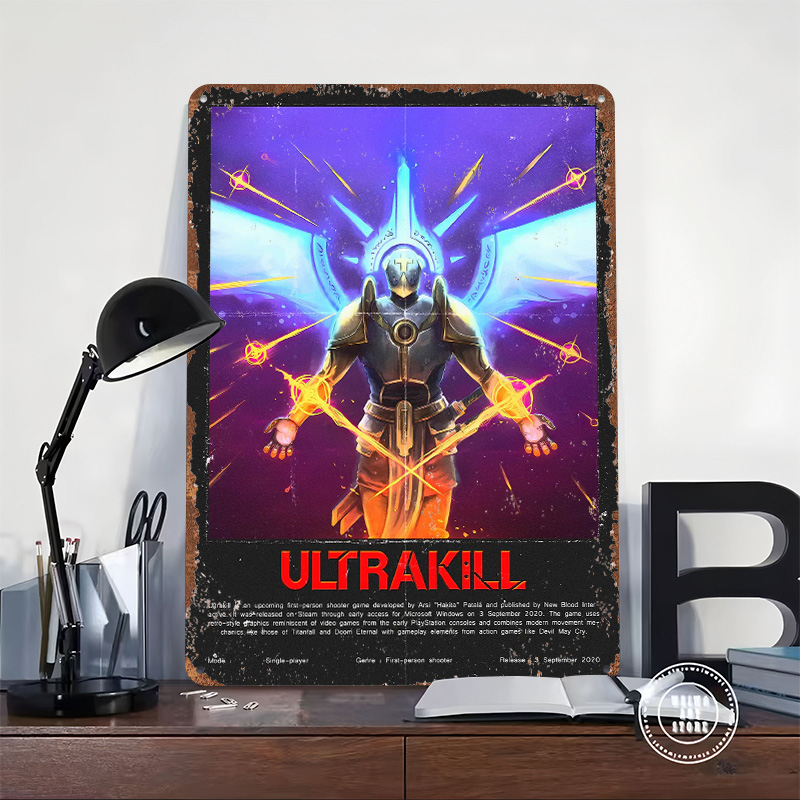Ultrakill Game Metal Poster Cu - Gaming Accessories Europe บทวิจารณ์และราคา