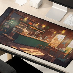 Kawaii Anime Desk Mat Coffee S - Gaming Accessories Shop บทวิจารณ์และราคา