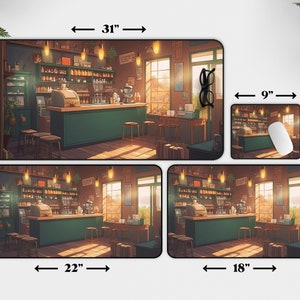 Kawaii Anime Desk Mat Coffee S - Gaming Accessories Shop บทวิจารณ์และราคา