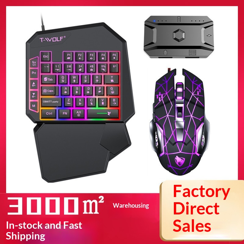 T-Wolf Tf950 5 In 1 One Handed - Gaming Accessories Combo บทวิจารณ์และราคา