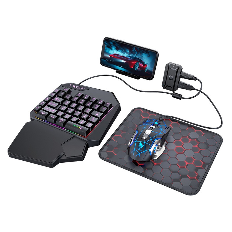 T-Wolf Tf950 5 In 1 One Handed - Gaming Accessories Combo บทวิจารณ์และราคา