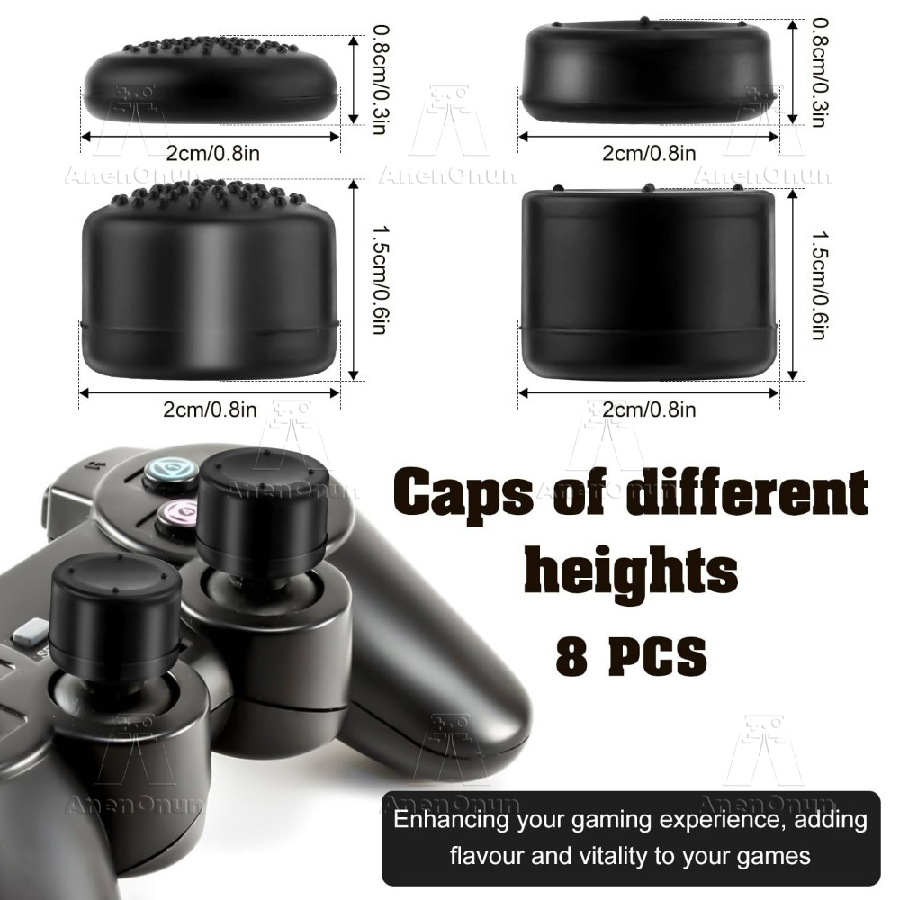 8PCS Thumb Grip Caps Controlle - Gaming Accessories Ps4 บทวิจารณ์และราคา