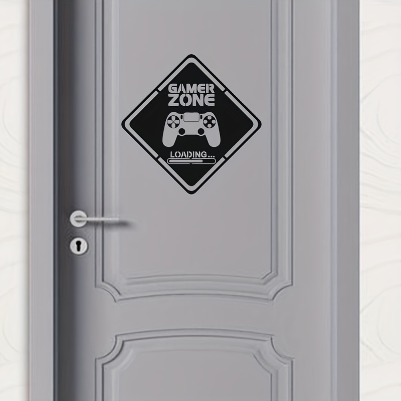 1pc Gamer Zone Door Decal Wall - Gaming Accessories Wallpaper บทวิจารณ์และราคา