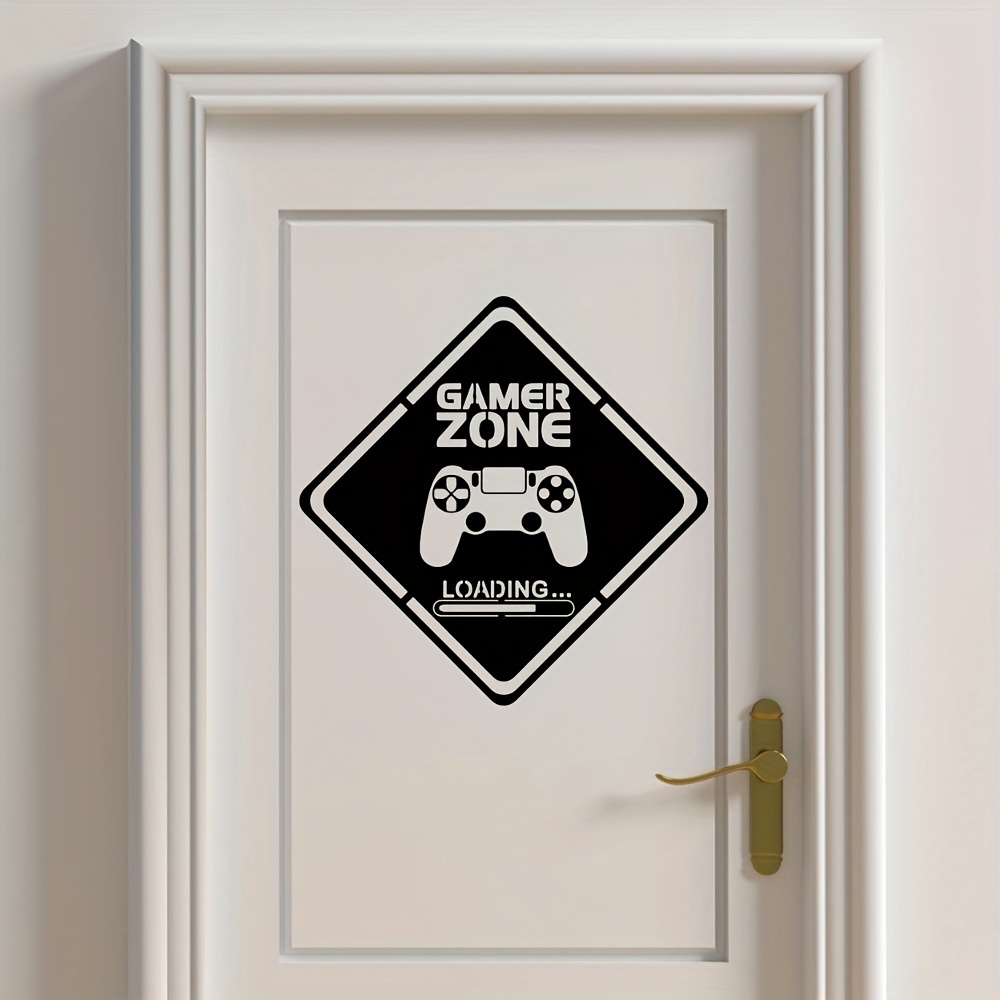 1pc Gamer Zone Door Decal Wall - Gaming Accessories Wallpaper บทวิจารณ์และราคา