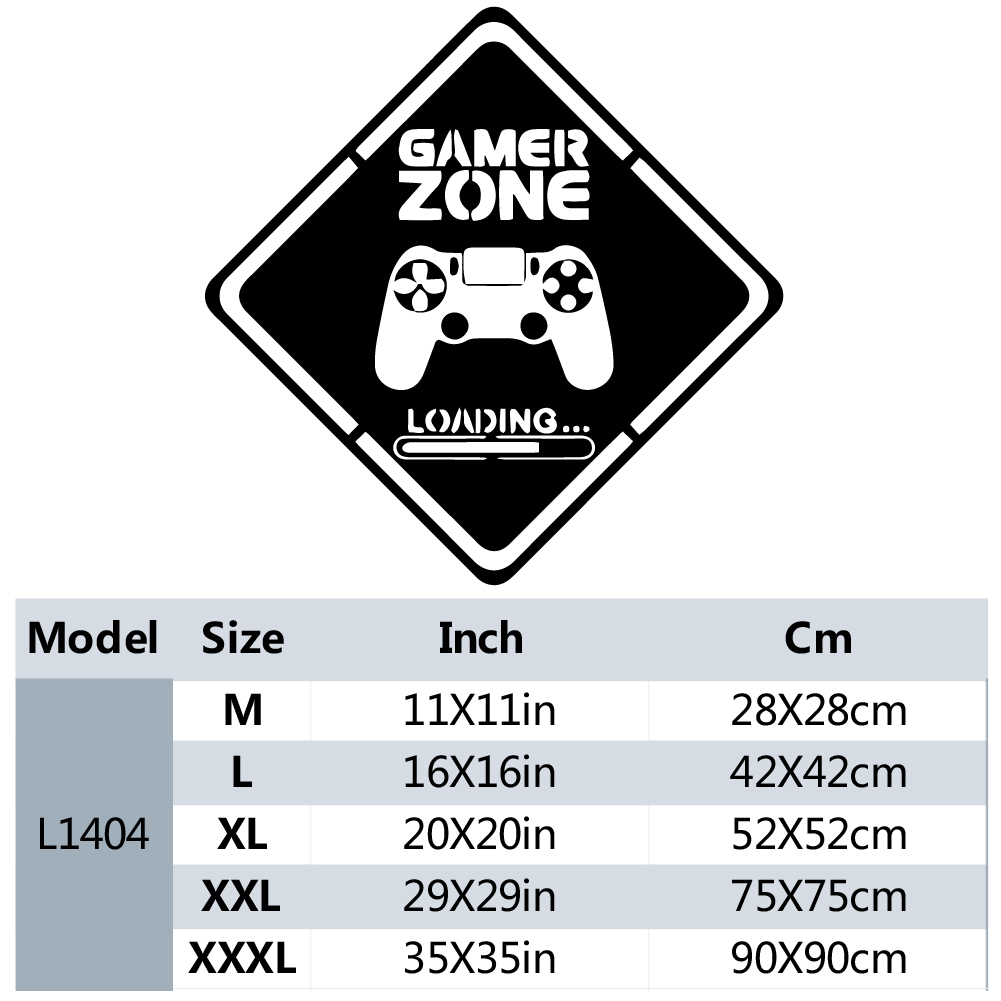 1pc Gamer Zone Door Decal Wall - Gaming Accessories Wallpaper บทวิจารณ์และราคา