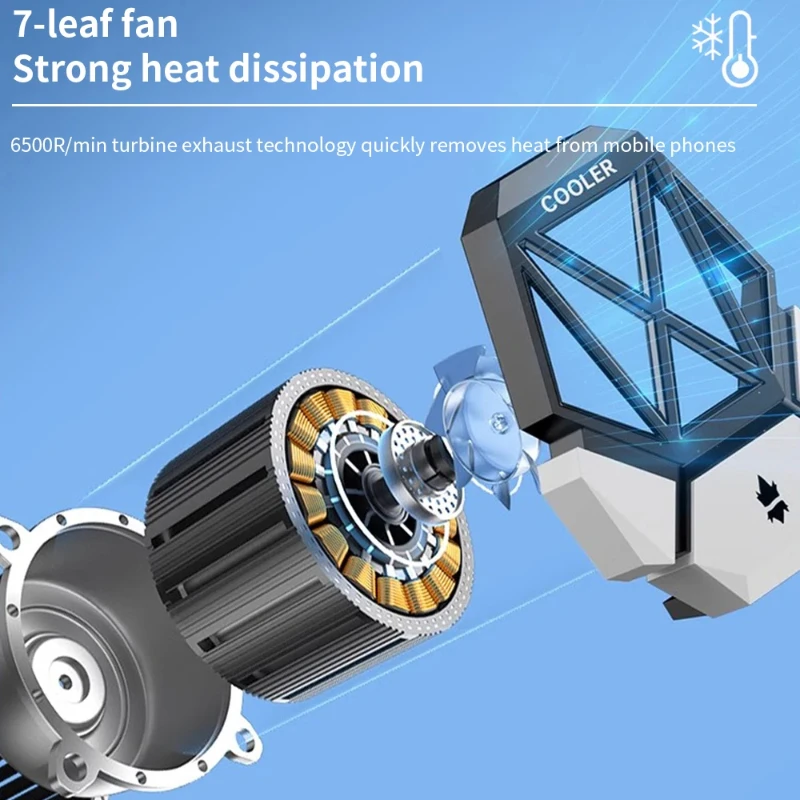 DY08 Mobile Phone Cooling Fan  - Gaming Accessories Mobile บทวิจารณ์และราคา