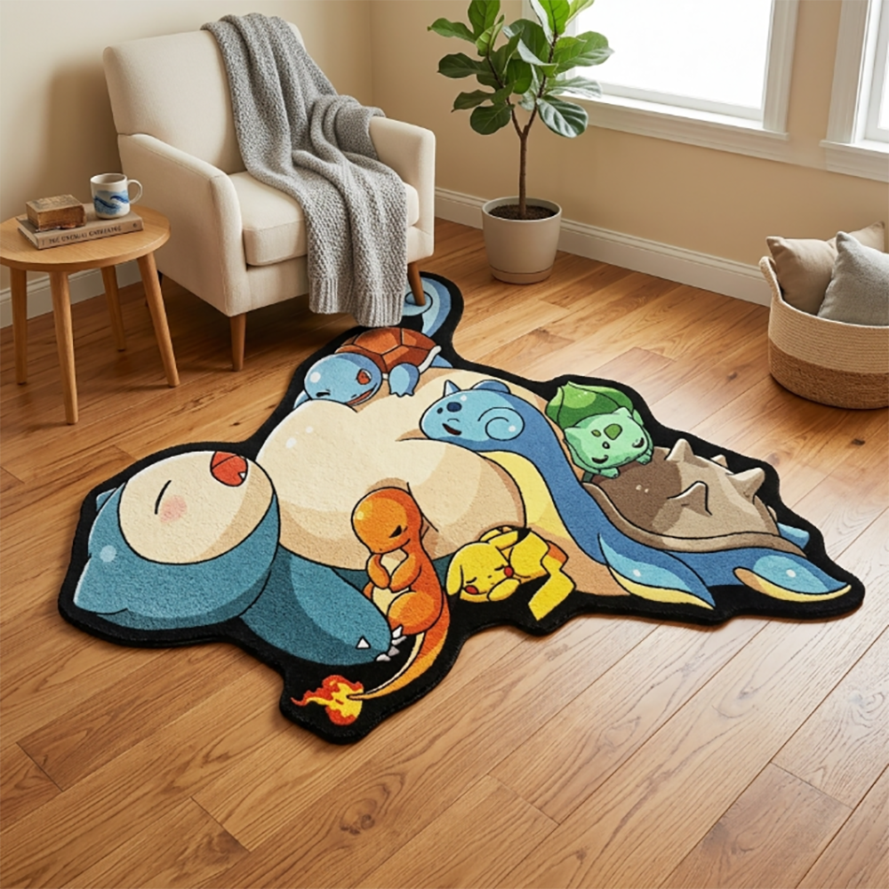 Cute Pokemon Floor Mat Snorlax - Gaming Accessories Cute บทวิจารณ์และราคา