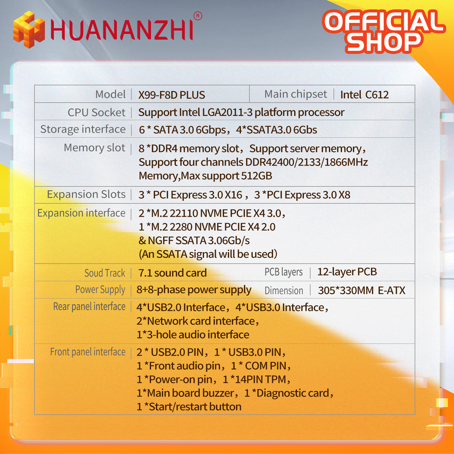 HUANANZHI X99 F8D PLUS LGA 201 - Gaming Accessories Combo บทวิจารณ์และราคา