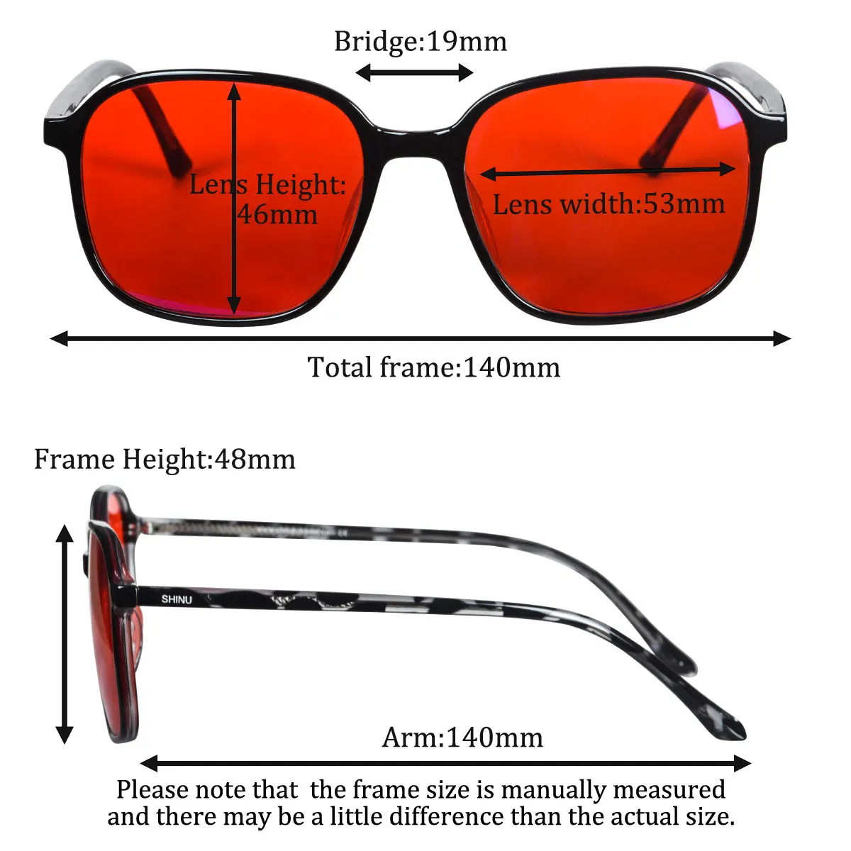 SHINU Blue Light Filter Glasse - Gaming Glasses Tinted บทวิจารณ์และราคา