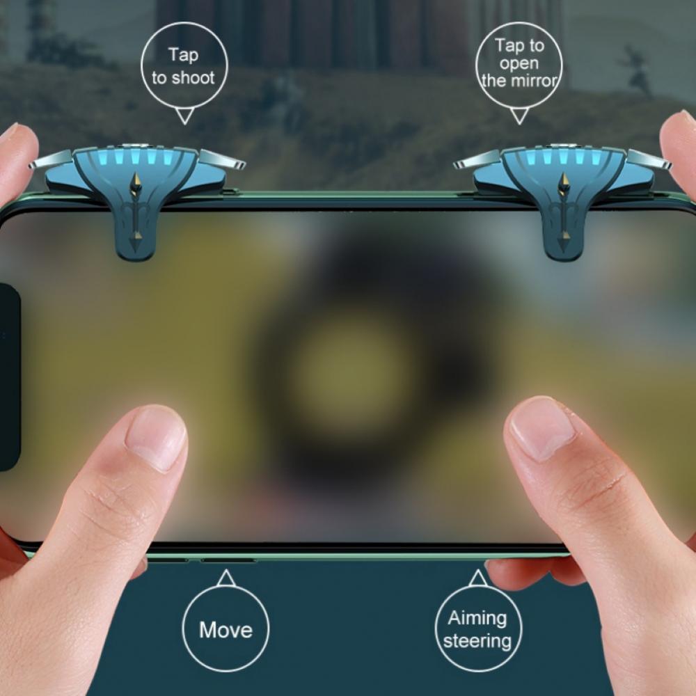 2Pcs F01 Metal Buttons Mobile  - Gaming Accessories Mobile บทวิจารณ์และราคา