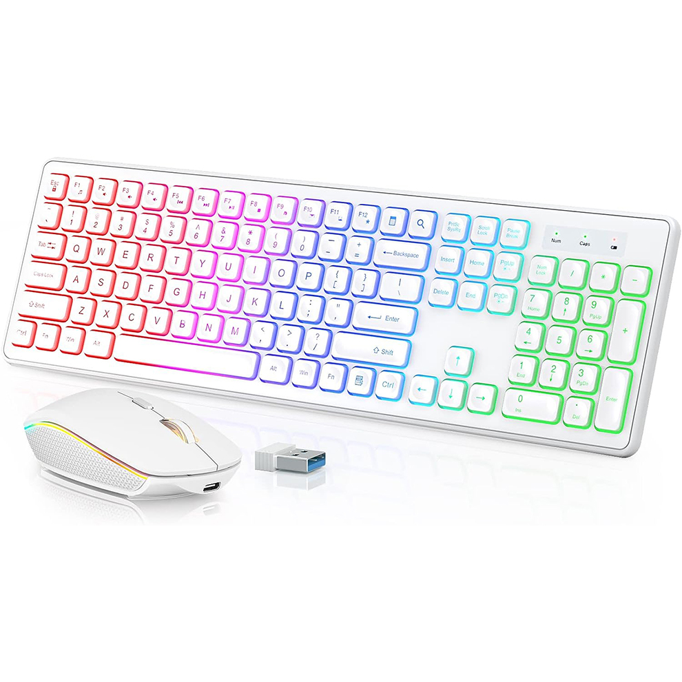 Backlit Wireless Keyboard and  - Gaming Accessories Combo บทวิจารณ์และราคา