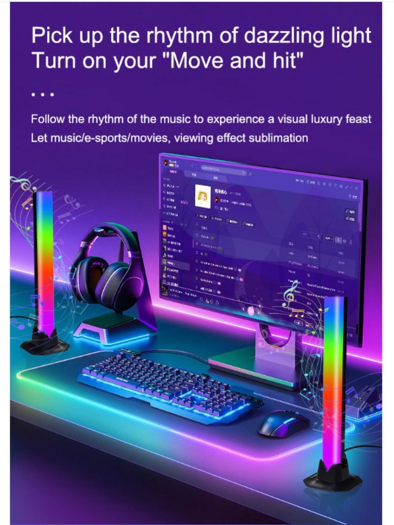 Music Sync LED Strip, Sound Co - Essential Gaming Accessories บทวิจารณ์และราคา